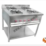 FOUR BURNER GAS RANGE WITH 1 UNDERSHELF