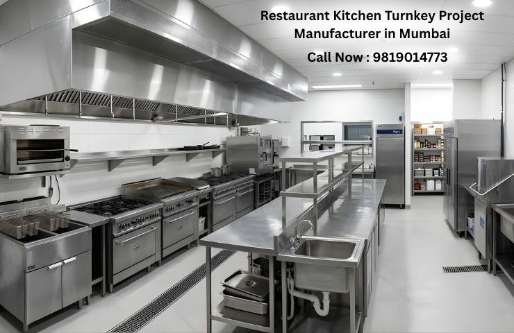 Restaurant Kitchen Turnkey Project Manufacturer in Mumbai