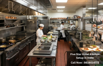 Five Star Hotel Kitchen Setup in India