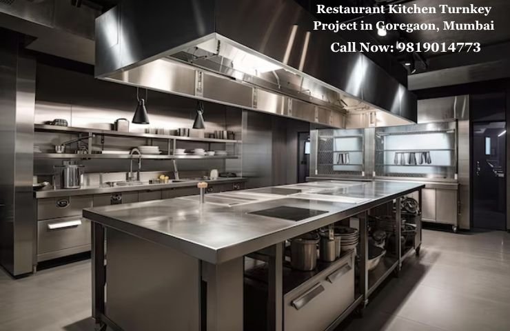 Restaurant Kitchen Turnkey Project in Goregaon, Mumbai