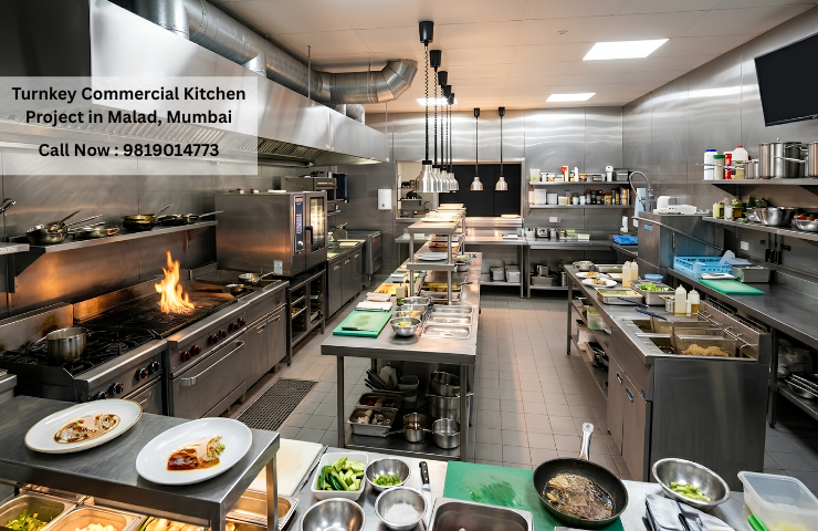 Turnkey Commercial Kitchen Project in Malad, Mumbai