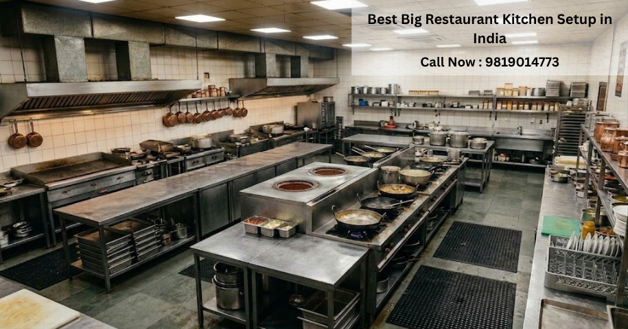 Best Big Restaurant Kitchen Setup in India