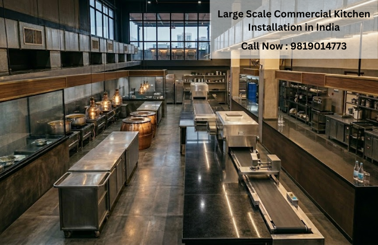 Large Scale Commercial Kitchen Installation in India